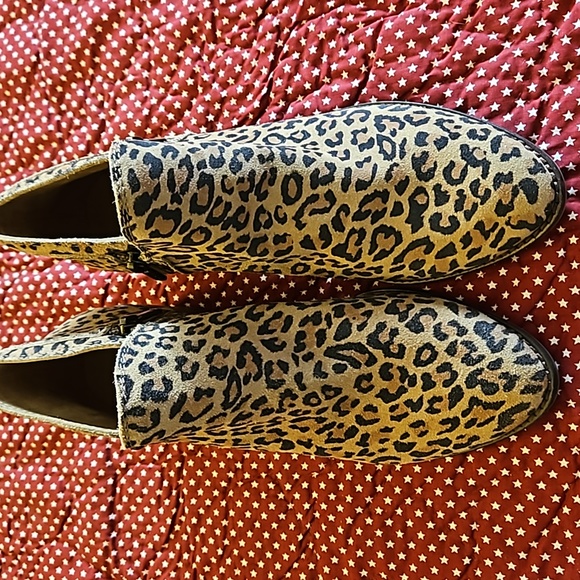 Lucky Brand Fhuna leather animal print booties size 9 - Picture 2 of 9